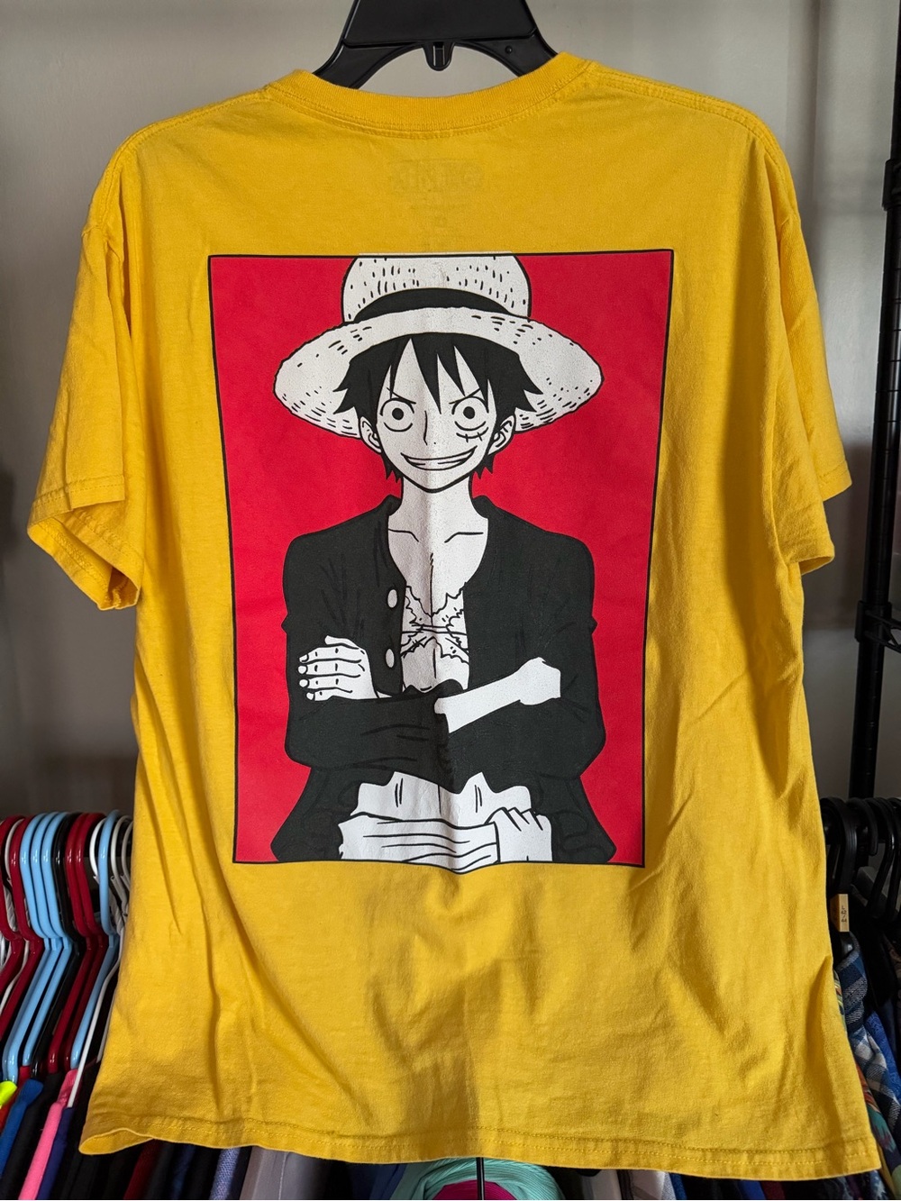 Monkey D Luffy One Piece Yellow T-shirt